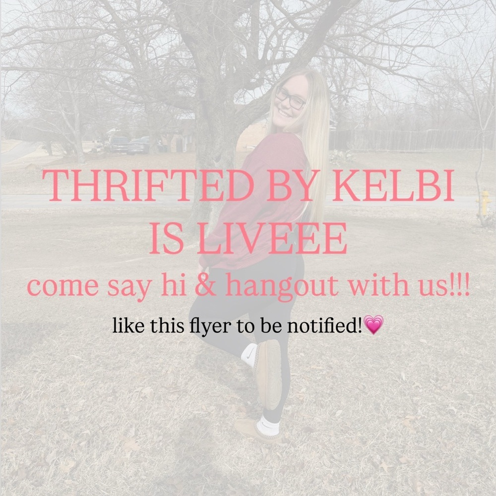 THRIFTEDBYKELBI IS LIVE - LIKE THIS TO BE NOTIFIED!🤍